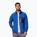 Men's fleece sweatshirt Columbia Fast Trek Overlay Full Zip mt blue/coll navy 5