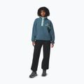 Women's fleece sweatshirt Columbia Helvetia II Cropped Half Snap Fleece everblue/crushed blue/citron haze 2