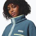Women's fleece sweatshirt Columbia Helvetia II Cropped Half Snap Fleece everblue/crushed blue/citron haze 5