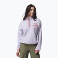 Women's fleece sweatshirt Columbia Helvetia II Cropped Half Snap Fleece lavender pearl/shale purple/zing