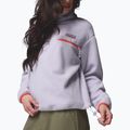 Women's fleece sweatshirt Columbia Helvetia II Cropped Half Snap Fleece lavender pearl/shale purple/zing 6