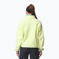 Women's fleece sweatshirt Columbia Helvetia II Cropped Half Snap Fleece citron haze/black/compass blue 3