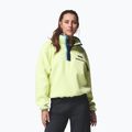 Women's fleece sweatshirt Columbia Helvetia II Cropped Half Snap Fleece citron haze/black/compass blue 6