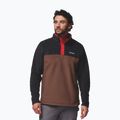 Men's sweatshirt Columbia Steens Mountain Half Snap II tobacco/black/mtn red