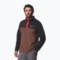 Men's sweatshirt Columbia Steens Mountain Half Snap II tobacco/black/mtn red 4