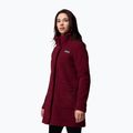 Women's long fleece jacket Columbia Panorama Long rich wine 4