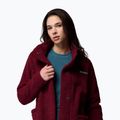 Women's long fleece jacket Columbia Panorama Long rich wine 6