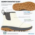 Women's winter boots Columbia Snowtrot Slush sea salt/shark 10