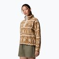 Women's fleece sweatshirt Columbia Helvetia II Printed Cropped Half Snap delta/retrotree 4