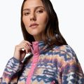 Women's fleece sweatshirt Columbia Helvetia II Printed Cropped Half Snap sea salt/retrotee 5