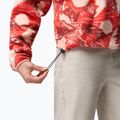 Women's fleece sweatshirt Columbia Helvetia II Printed Cropped Half Snap poppy red/sunscape 6