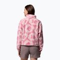 Women's fleece sweatshirt Columbia Helvetia II Printed Cropped Half Snap rosette/sprayflower 3
