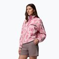 Women's fleece sweatshirt Columbia Helvetia II Printed Cropped Half Snap rosette/sprayflower 4