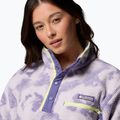 Women's fleece sweatshirt Columbia Helvetia II Printed Cropped Half Snap stormwatch/sprayflower 5