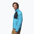 Men's trekking sweatshirt Columbia Triple Canyon Grid Fleece Full Zip II compass blue heather/black 4