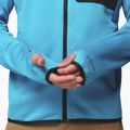 Men's trekking sweatshirt Columbia Triple Canyon Grid Fleece Full Zip II compass blue heather/black 9