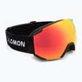 Children's ski goggles Salomon Radium black/mi mid red