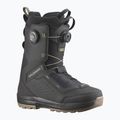 Men's snowboard boots Salomon Echo Dual Boa black/black/deep lichen green 6