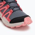 Children's running shoes Salomon Speedcross Waterproof grisaille/hushed violet/rouge red 7