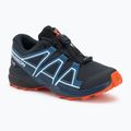 Children's running shoes Salomon Speedcross Waterproof dark navy/dark blue/red orange