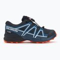 Children's running shoes Salomon Speedcross Waterproof dark navy/dark blue/red orange 2