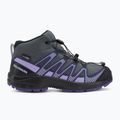 Children's hiking boots Salomon XA Pro V8 MID WP turbulence / black / liberty 2