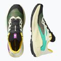 Men's running shoes Salomon Genesis transparent yellow/black/willowherb 8