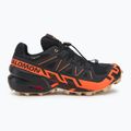Men's running shoes Salomon Speedcross 6 GTX black/shocking orange/white pepper 2