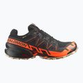 Men's running shoes Salomon Speedcross 6 GTX black/shocking orange/white pepper 2