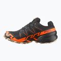 Men's running shoes Salomon Speedcross 6 GTX black/shocking orange/white pepper 3