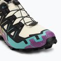 Men's running shoes Salomon Speedcross 6 GTX transparent yellow/black/waterfall 7