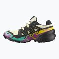 Women's running shoes Salomon Speedcross 6 GTX transparent yellow/black/waterfall 9