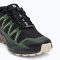 Men's running shoes Salomon Speedcross Peak black/black forest/rainy day 7