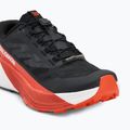 Men's running shoes Salomon Pulsar black/white/cherry tomato 7