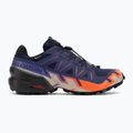 Men's running shoes Salomon Speedcross 6 GTX maritime blue/black/cherry tomato 2