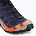Men's running shoes Salomon Speedcross 6 GTX maritime blue/black/cherry tomato 7