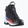 Men's trekking boots Salomon Crosstrak Powder WP Equipe black/black 2