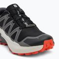 Men's running shoes Salomon Speedcross Peak GTX black/castlerock/cherry tomato 7