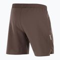 Men's running shorts Salomon Shakeout C 2IN1 7" coffee bean 6