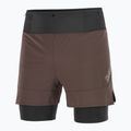 Men's running shorts Salomon Sense 2IN1 coffee bean 6