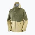 Men's softshell jacket Salomon Outherpath Pro 2.5 l gray green/grape leaf 9