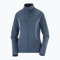 Women's fleece sweatshirt Salomon Lightwarm Full Zip blue nights 5
