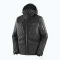 Men's ski jacket Salomon Spark deep black 8