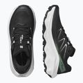 Women's running shoes Salomon Ultra Flow 2 black/white/agave green 13