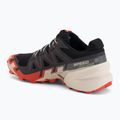 Men's running shoes Salomon Speedcross 6 black/fiery red/almond milk 3