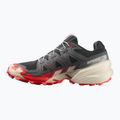Men's running shoes Salomon Speedcross 6 black/fiery red/almond milk 3