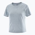 Women's running top Salomon Shakeout Air Cropp trade winds 3