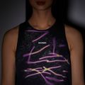 Women's running top Salomon Shakeout Core Tank GFX deep black 3