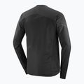 Men's running sweatshirt Salomon Ultra Fleece Deep Black 9