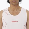 Men's running top Salomon S/Lab Speed Tee lilac ash/fiery red 3